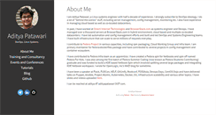 Desktop Screenshot of adityapatawari.com