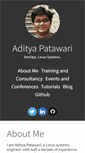 Mobile Screenshot of adityapatawari.com